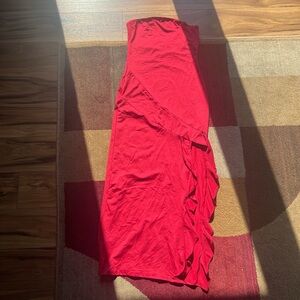 Elegant Red Women's Skirt